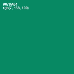 #078A64 - Deep Sea Color Image