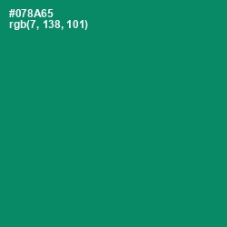 #078A65 - Deep Sea Color Image