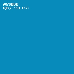 #078BBB - Bondi Blue Color Image