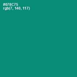 #078C75 - Elf Green Color Image