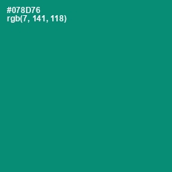 #078D76 - Elf Green Color Image