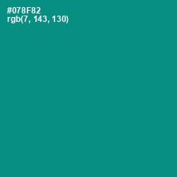 #078F82 - Teal Color Image