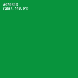 #07943D - Forest Green Color Image