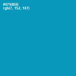 #0798BB - Bondi Blue Color Image