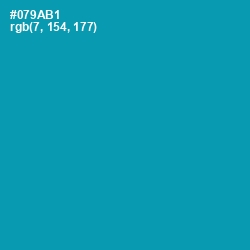 #079AB1 - Bondi Blue Color Image