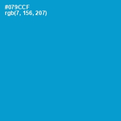 #079CCF - Pacific Blue Color Image