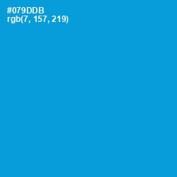 #079DDB - Pacific Blue Color Image