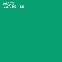 #07A070 - Green Haze Color Image