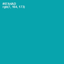 #07A4AD - Bondi Blue Color Image