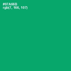 #07A66B - Green Haze Color Image