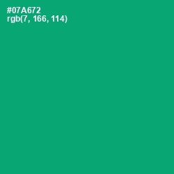 #07A672 - Jade Color Image