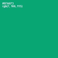 #07A673 - Jade Color Image