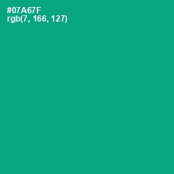 #07A67F - Jade Color Image