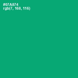 #07A874 - Jade Color Image