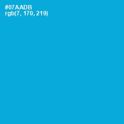 #07AADB - Cerulean Color Image