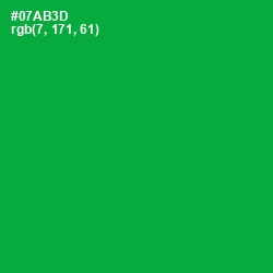 #07AB3D - Forest Green Color Image