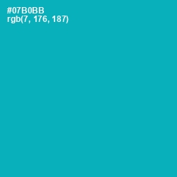 #07B0BB - Bondi Blue Color Image