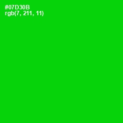 #07D30B - Green Color Image