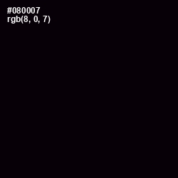 #080007 - Black Color Image