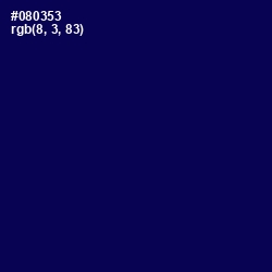 #080353 - Gulf Blue Color Image