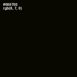 #080700 - Black Color Image