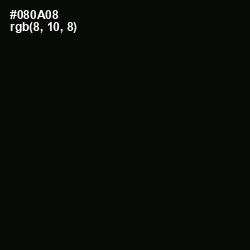 #080A08 - Cod Gray Color Image