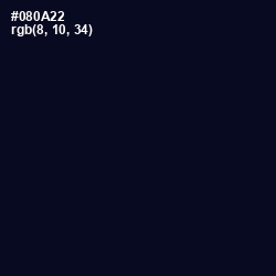 #080A22 - Black Pearl Color Image