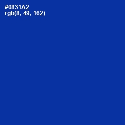 #0831A2 - International Klein Blue Color Image