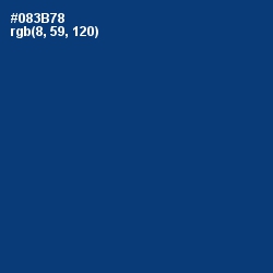 #083B78 - Regal Blue Color Image
