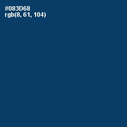 #083D68 - Regal Blue Color Image