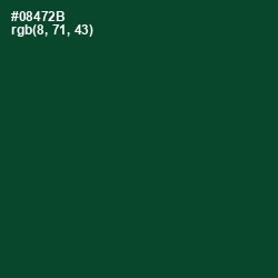 #08472B - Sherwood Green Color Image