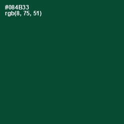 #084B33 - Sherwood Green Color Image