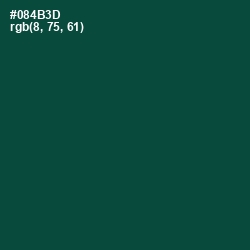 #084B3D - Sherwood Green Color Image