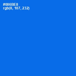 #086BE8 - Blue Ribbon Color Image