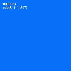 #086FF7 - Blue Ribbon Color Image