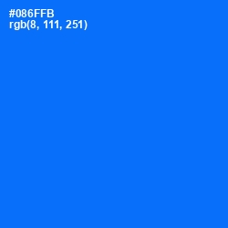 #086FFB - Blue Ribbon Color Image