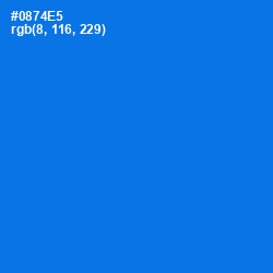 #0874E5 - Azure Radiance Color Image