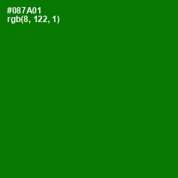 #087A01 - Japanese Laurel Color Image