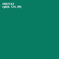#087C63 - Pine Green Color Image