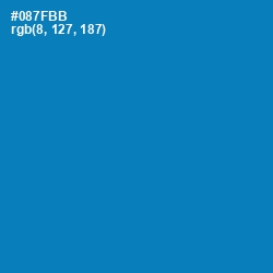 #087FBB - Deep Cerulean Color Image