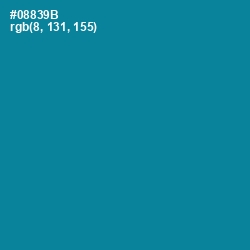 #08839B - Blue Chill Color Image