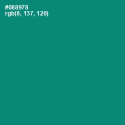 #088978 - Elf Green Color Image