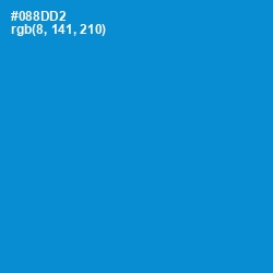 #088DD2 - Pacific Blue Color Image