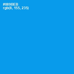 #089BEB - Dodger Blue Color Image