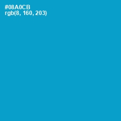 #08A0CB - Cerulean Color Image