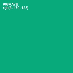 #08AA7B - Jade Color Image