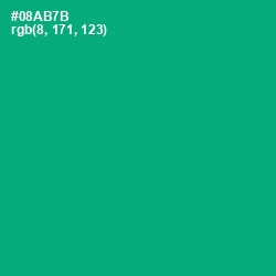 #08AB7B - Jade Color Image