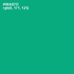 #08AB7D - Jade Color Image