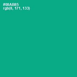 #08AB85 - Niagara Color Image