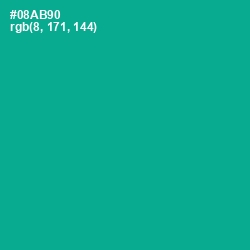 #08AB90 - Persian Green Color Image